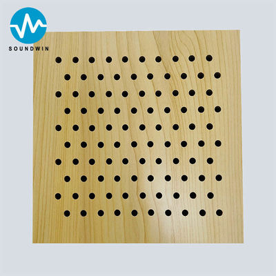 Pannello di riduzione del rumore eco-compatibile, pannello di soffitto acustico in legno perforato ad alte prestazioni